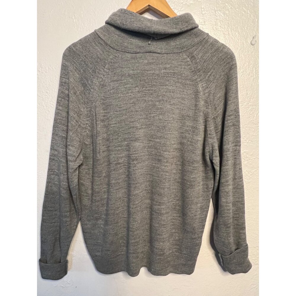 Vintage Designers Originals Womens 38 Medium Gray Turtleneck Sweater USA Acrylic - Picture 14 of 16